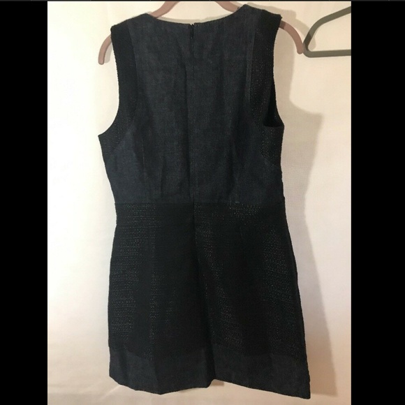 NEW A|X Armani Exchange Pieced‎ Tweed Dress Blue/Black [SZ 12 ] - Picture 7 of 8